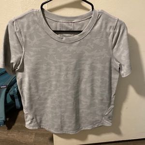 Gray camp lululemon top